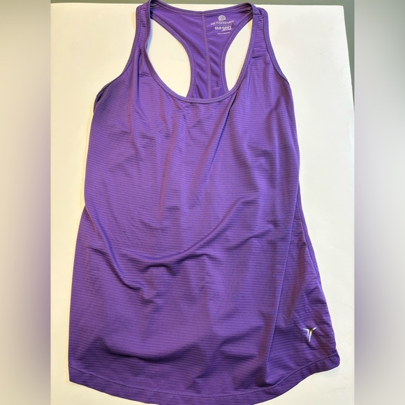 2 for 1 Old Navy Activewear tanks purple and teal women's size Small/Medium - Picture 2 of 11